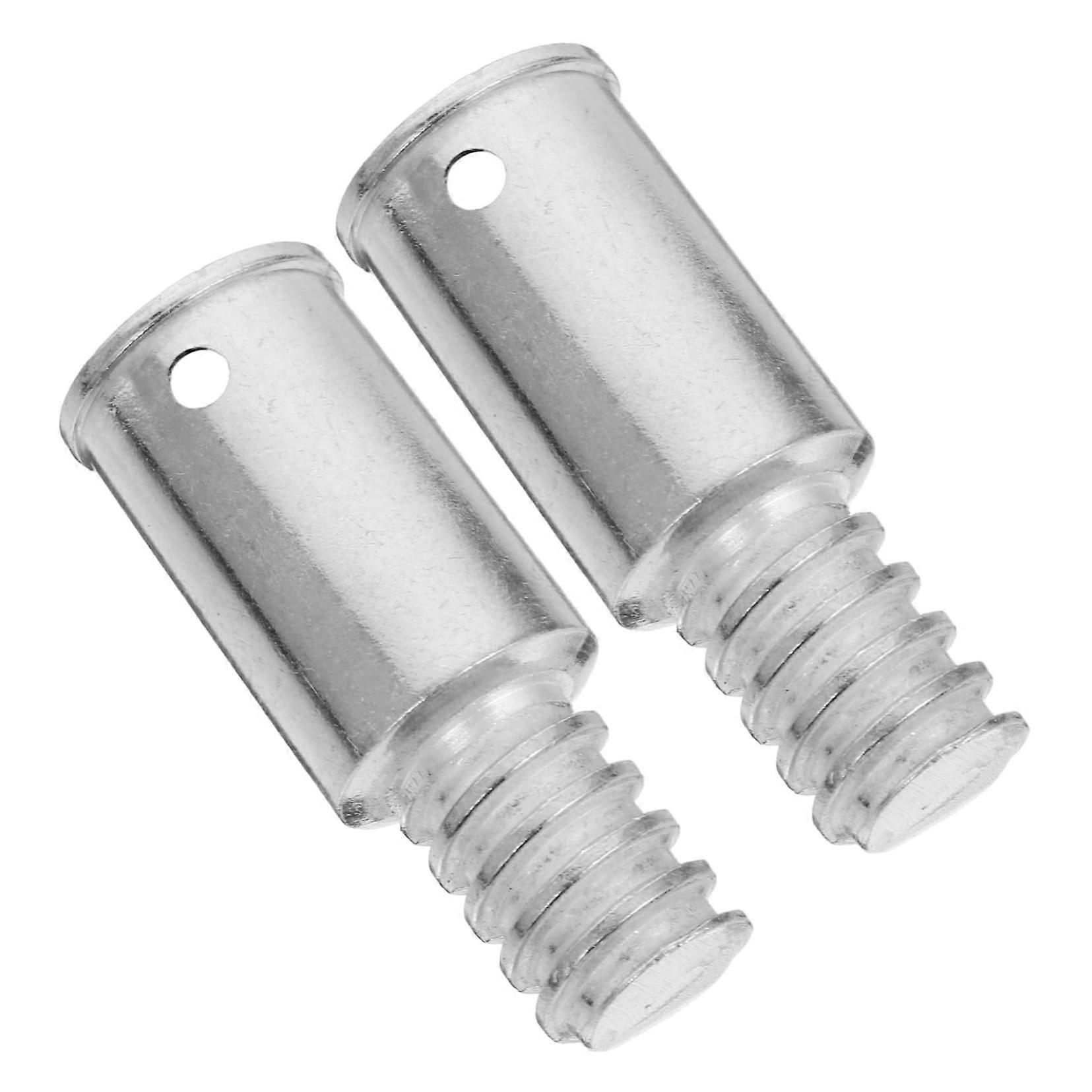 2pcs Metal Threaded Tip Replacement for Brooms and Mops, Restores Handle Function