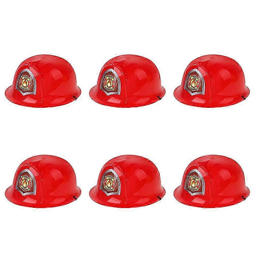 Red Plastic Safety Toy for Kids Playing Develops Creativity and Thinking Ability 6pcs