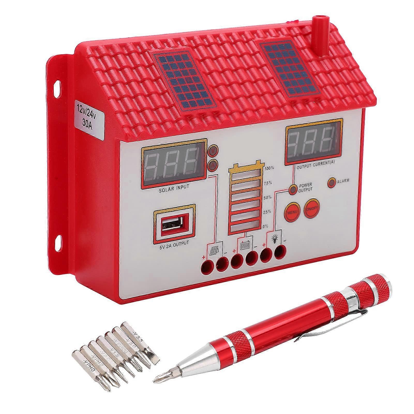 Solar Charge Controller MPPT Automatic 12V 24V Battery Protection for Home and RV