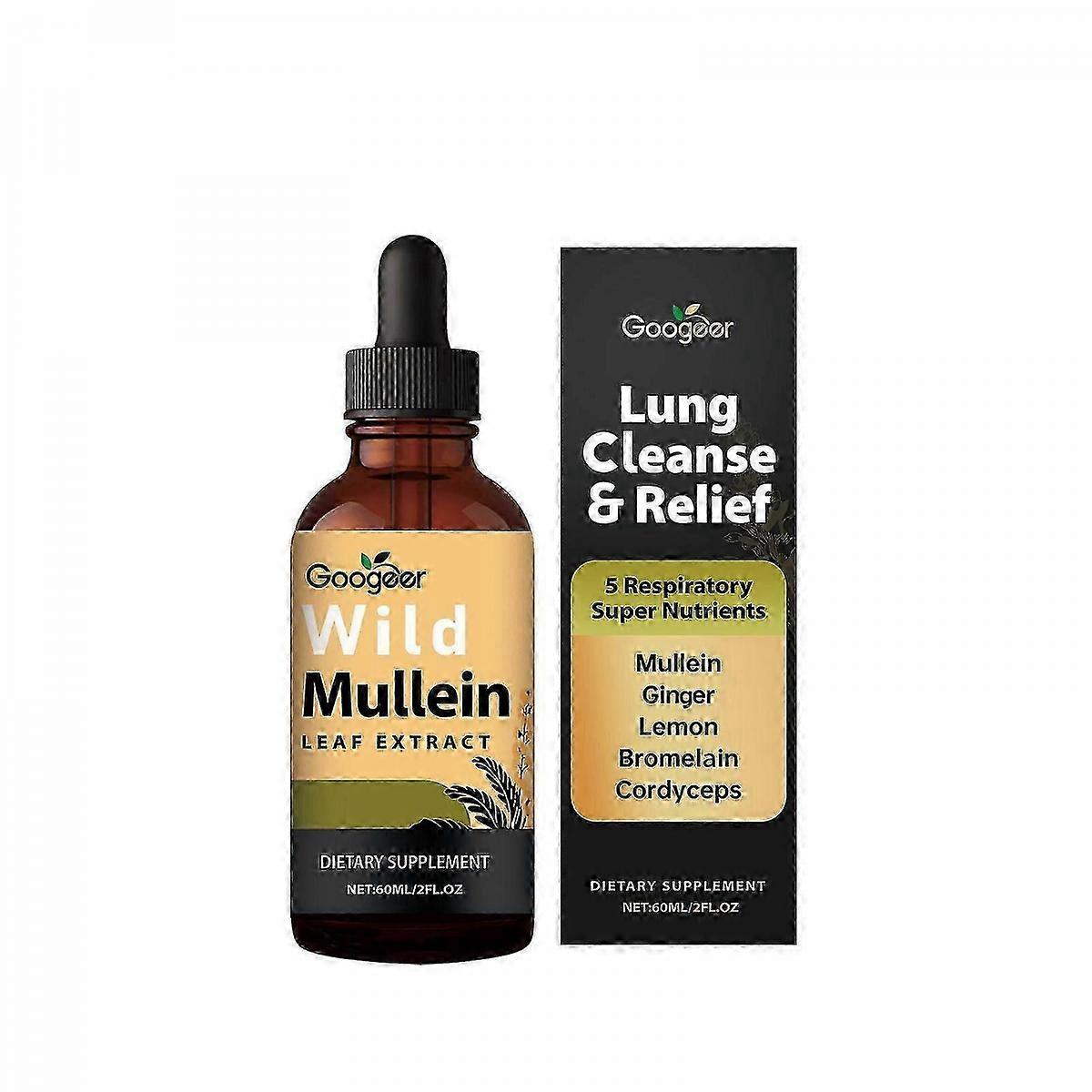 Mullein Leaf Extract with Chlorophyll for Lung Cleanse & Respiratory Support