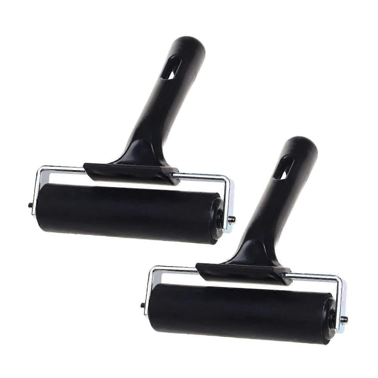 2pcs Printmaking Rollers for Smooth Even Coverage Craft Ink and Wallpaper Adhesive