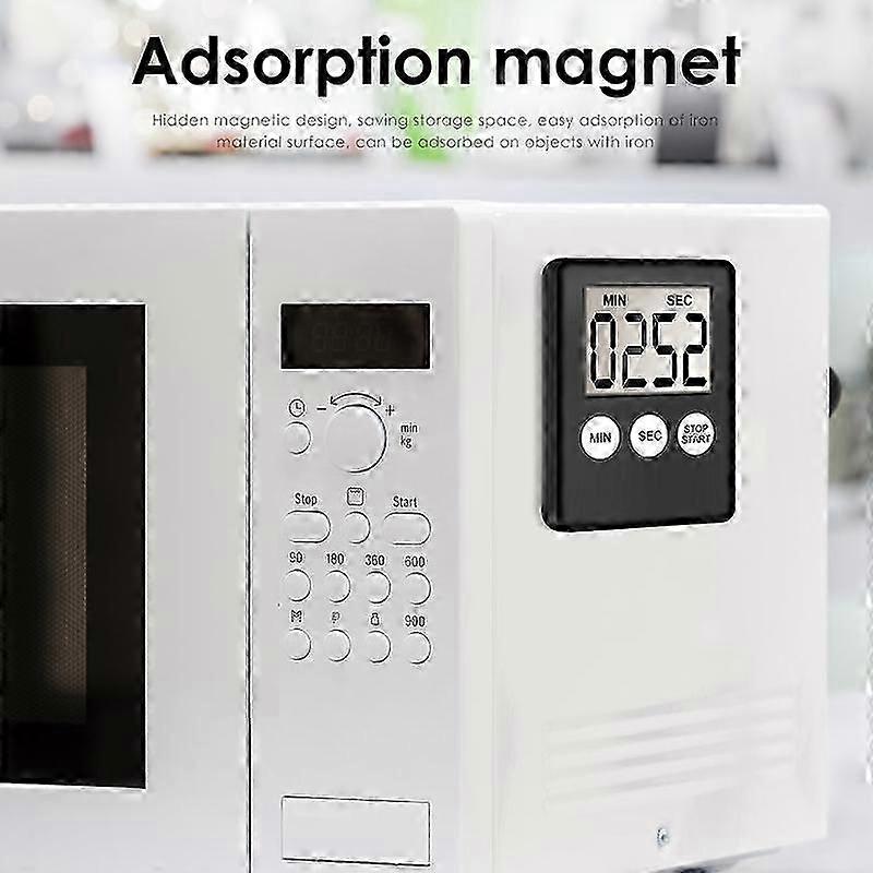 Large LCD Digital Kitchen Cooking Timer Count Down Alarm UK Clock Small E3O5