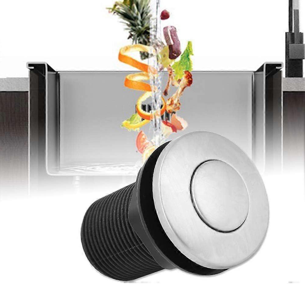 Garbage Disposal Button,Air Switch Scrap Automatic Self Lock Button Pneumatic