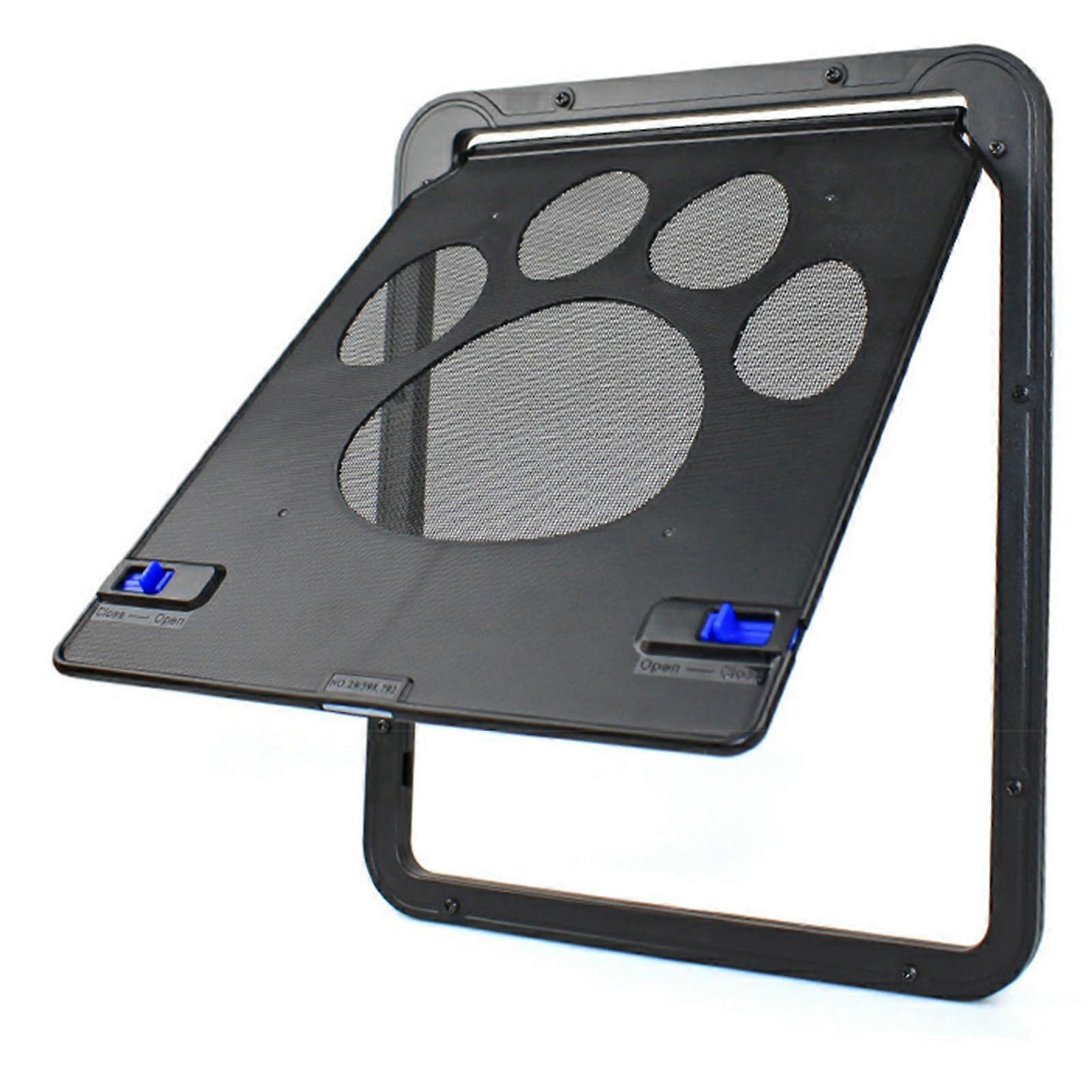 Pet Screen Door with Magnetic Lock, Durable Mesh Cat Door for Sliding Screen Access