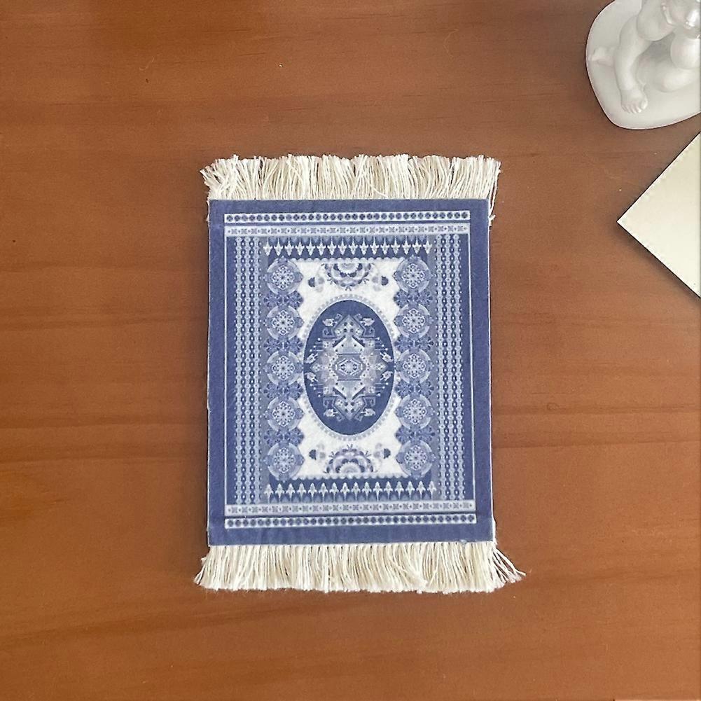 Mini Persian Woven Coasters Carpet Pattern Coaster Dining Table Decoration Technology B