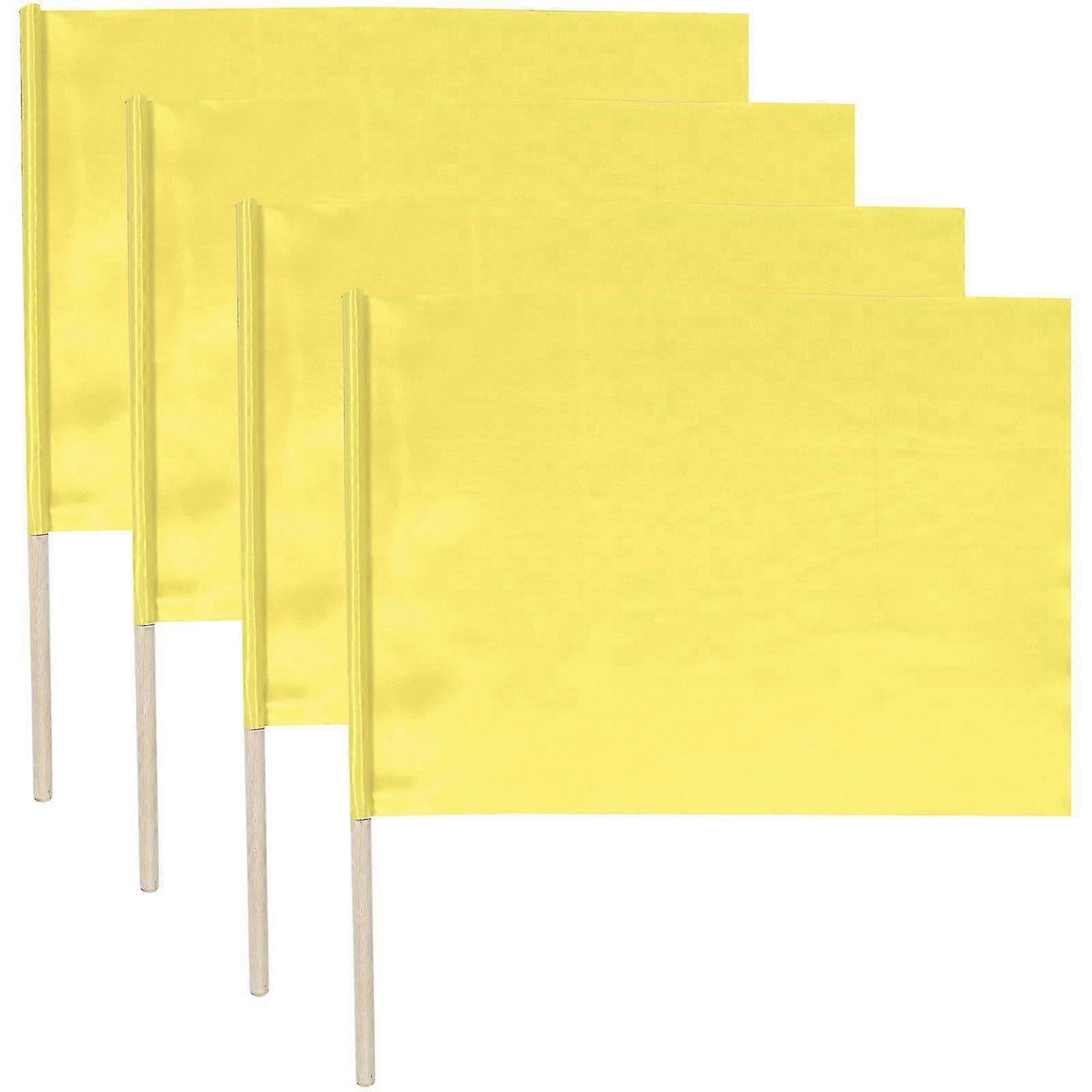 4pcs Referee Flag Command Flags Race Conducting Flags Hand Flags Match Referee Flag-FCY