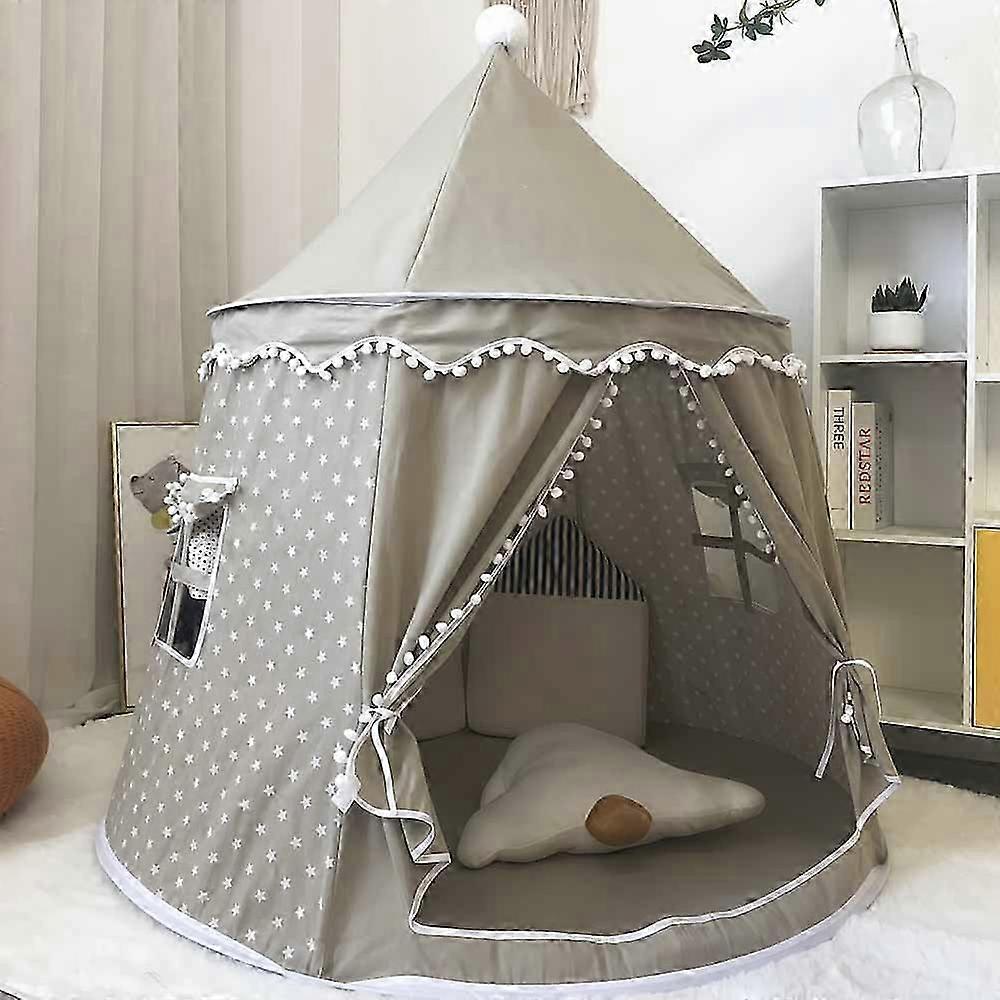 Grande tente de jeu pour enfants, intérieur/extérieur, château, maisonnette pour garçons et filles, tipi pliable et portable, cadeau idéal pour les enfants