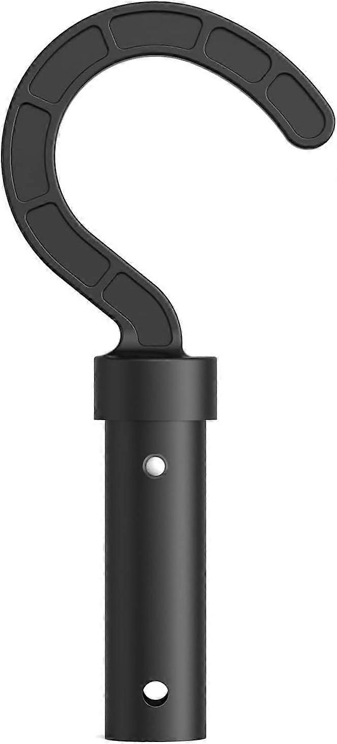 Robotic Pool Cleaner Hook with Secure Storage and Fast Drying Wall Mount Design Black