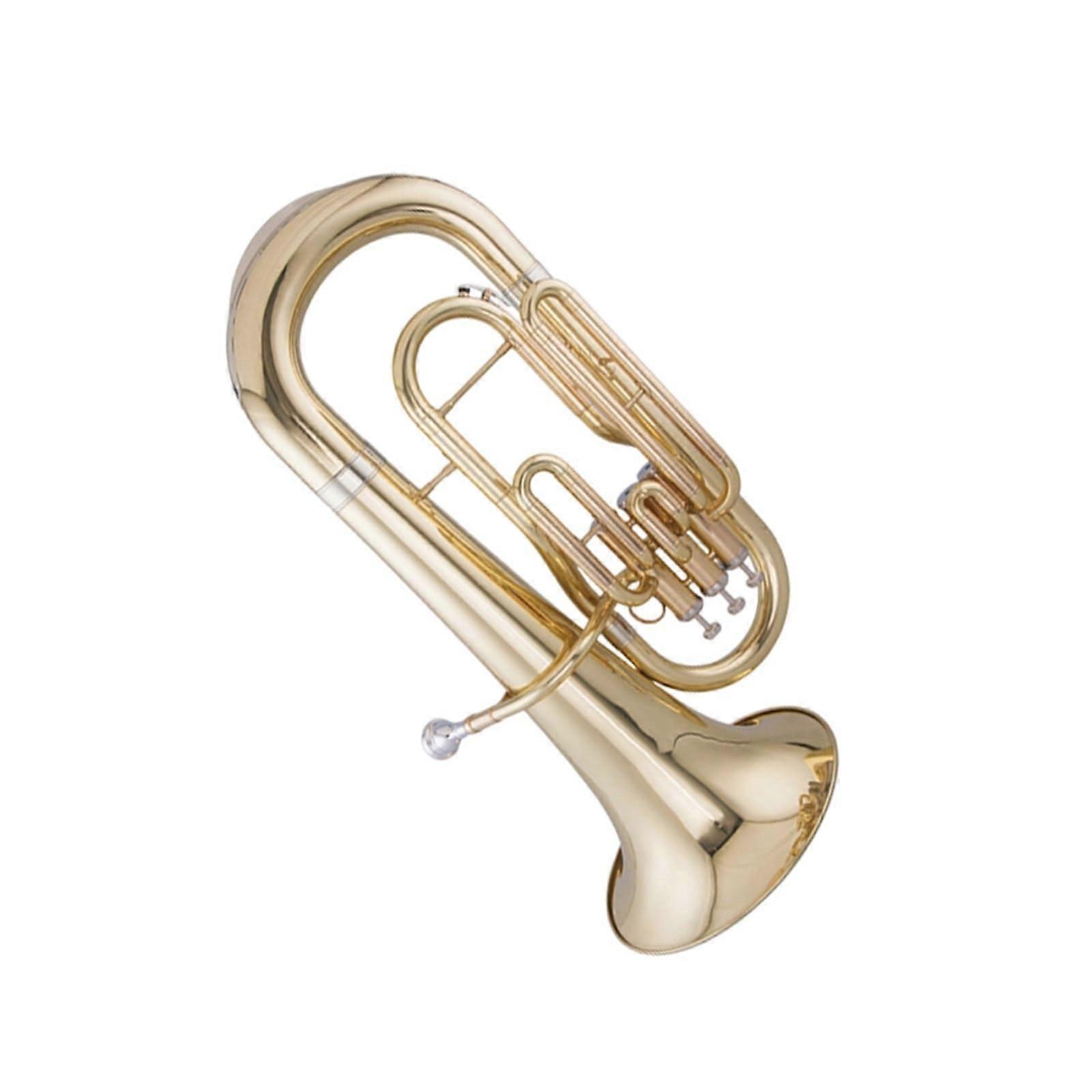 Brass Euphonium with Smooth Piston Valve Action for Beginners and Adults Durable Precise Control