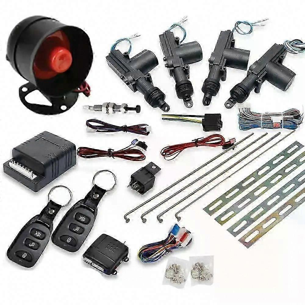 Universal 12V Car Keyless Entry System with Remote Door Lock and Engine Start Stop Function Central Locking Alarm Kit