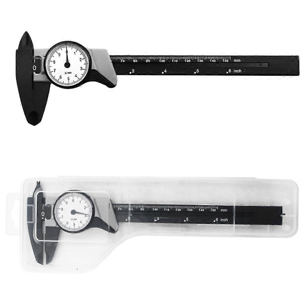 Shockproof Table Caliper Gauge Micrometer for Measuring Use Black