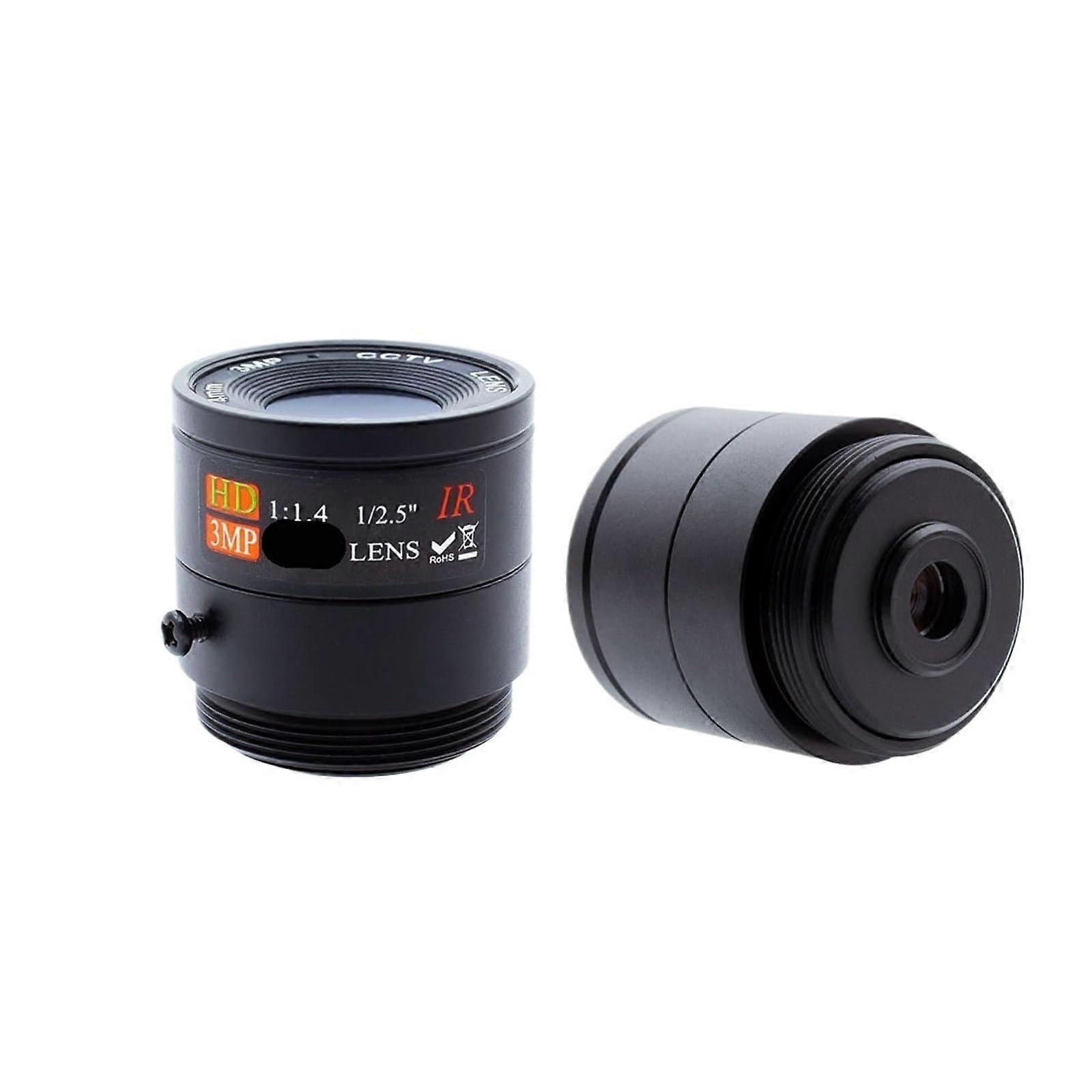 CS Mount 4mm 3MP Security Lens with Wide Angle, Fixed Iris for CCTV and IP Camera Surveillance