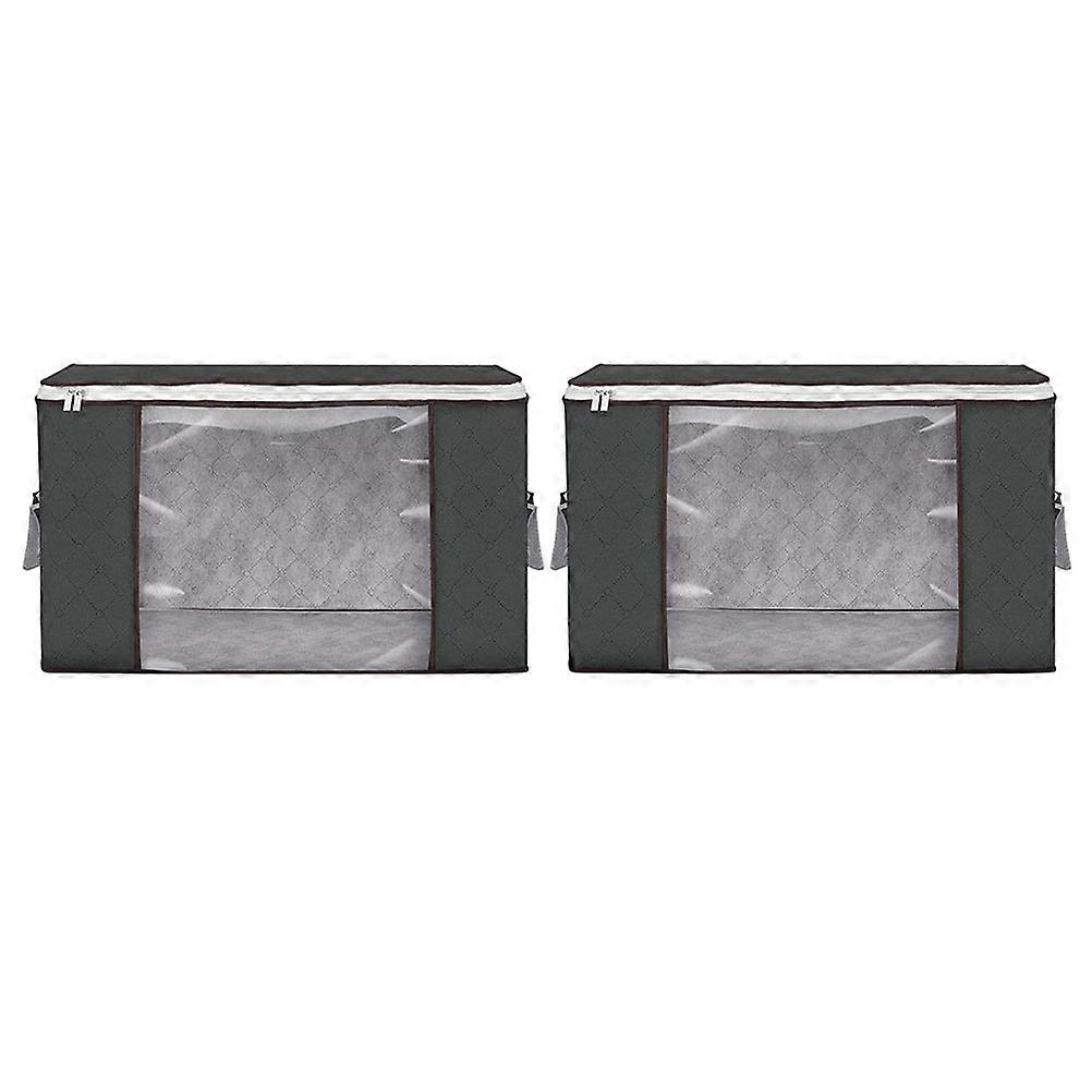 Grey Clothes Storage Containers Multi-Function Household Quilts 6Pcs Bags