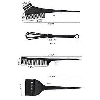 Hårfarvningssæt Hårfarve Essentials Barbershop Hjemmebrug Sort Plastik Nem at rengøre 12 stk.