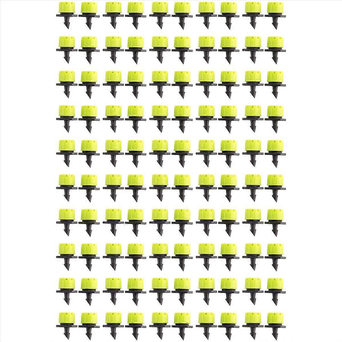 100Pcs 1/4Inch Adjustable Drip Irrigation System Watering Sprinklers