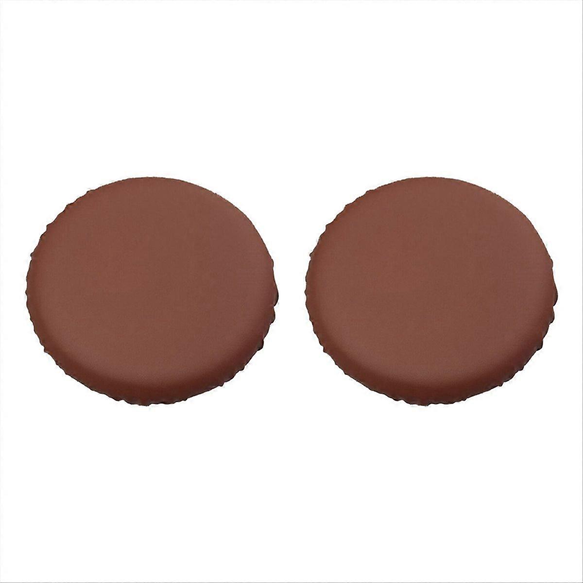 2PCS Bar Stool Cushion for 28-33cm Waterproof Bar Stool Covers Brown