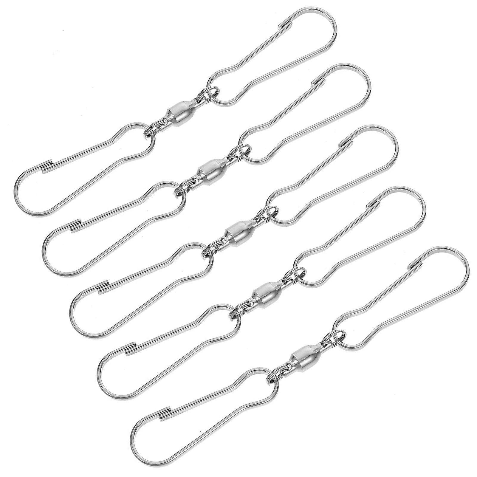 Rotating Wind Chime Hooks 5Pcs Clothing Hooks for Sewing Closure Use