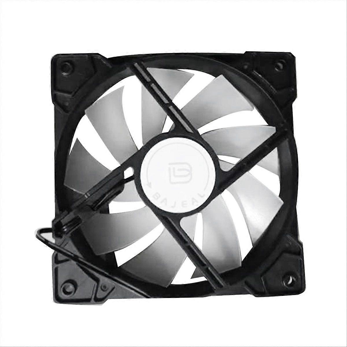 12cm Chassis Cooling Fan 4P Interface Chassis Fan Computer Chassis Cooling Colorful Lights Mute Multi-Function Fan,1 Set