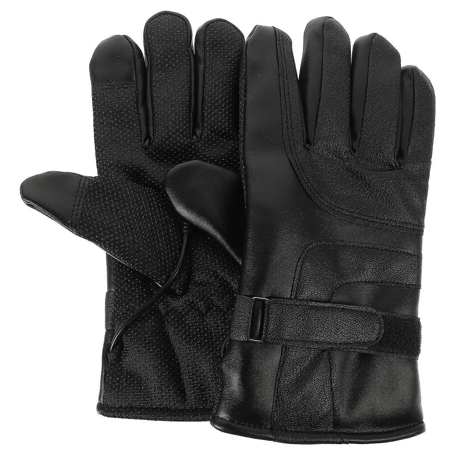 Riding Heating Gloves Electric Function 1Pair Winter Motorcycle Heated Gloves USB