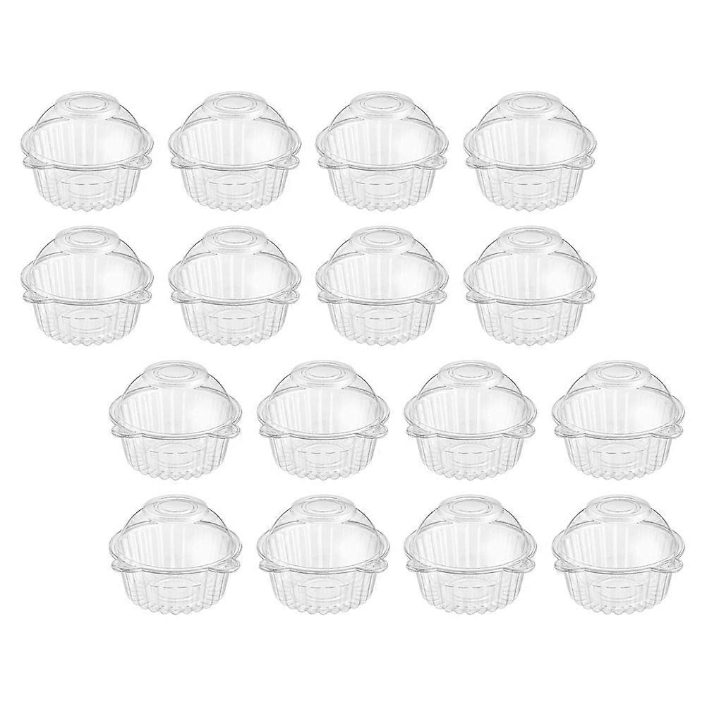 Cake Baking Cake Case for Storage 60Pcs Plastic Transparent Boxes