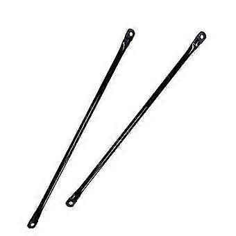 Metal Garden Swing Hanging Rods, Swing Replacement Rods, Round Metal Rods compatible Garden Swing Seat. 2-Pack, Black Metal(80.5cm/31.69in)