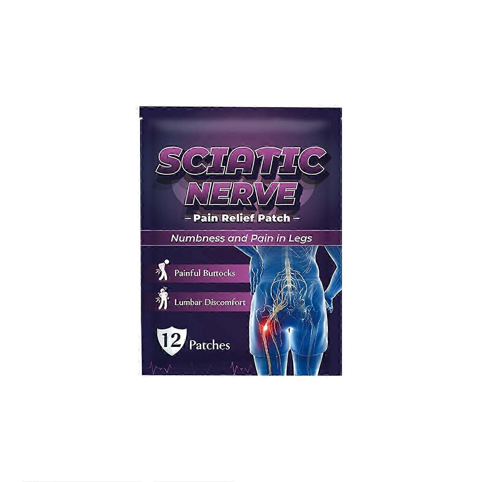 feeling 12 Pack Sciatica Nerve Pain Relief Patch Heating Patch Body Meridian Patch