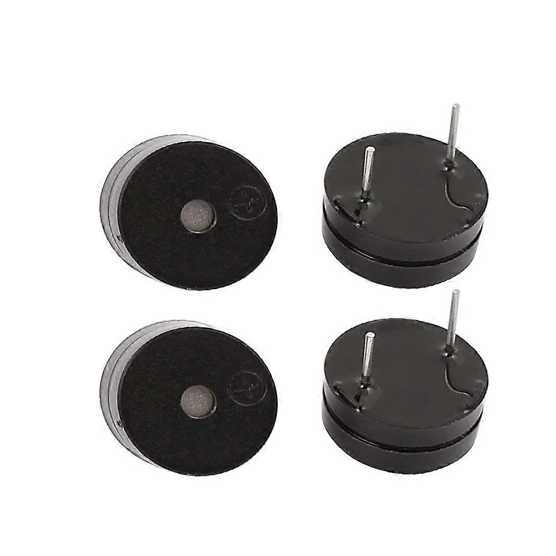 4pcs DC 5V Active Magnetic Buzzer Module, 12mm Continuous Beep Alarm, Compact Reliable Design
