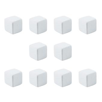 10pcs Professional Reptile Tank Substrate Calcium Cubes Safe Turtle Grinding Blocks (White)