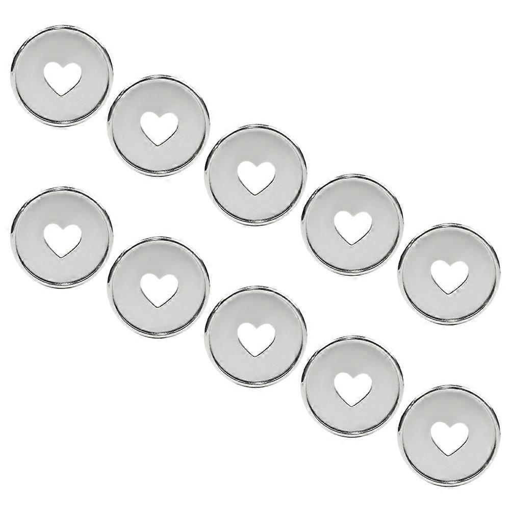 Student Silver Binder Discs Loose-Leaf Binding Buckles 30Pcs Set