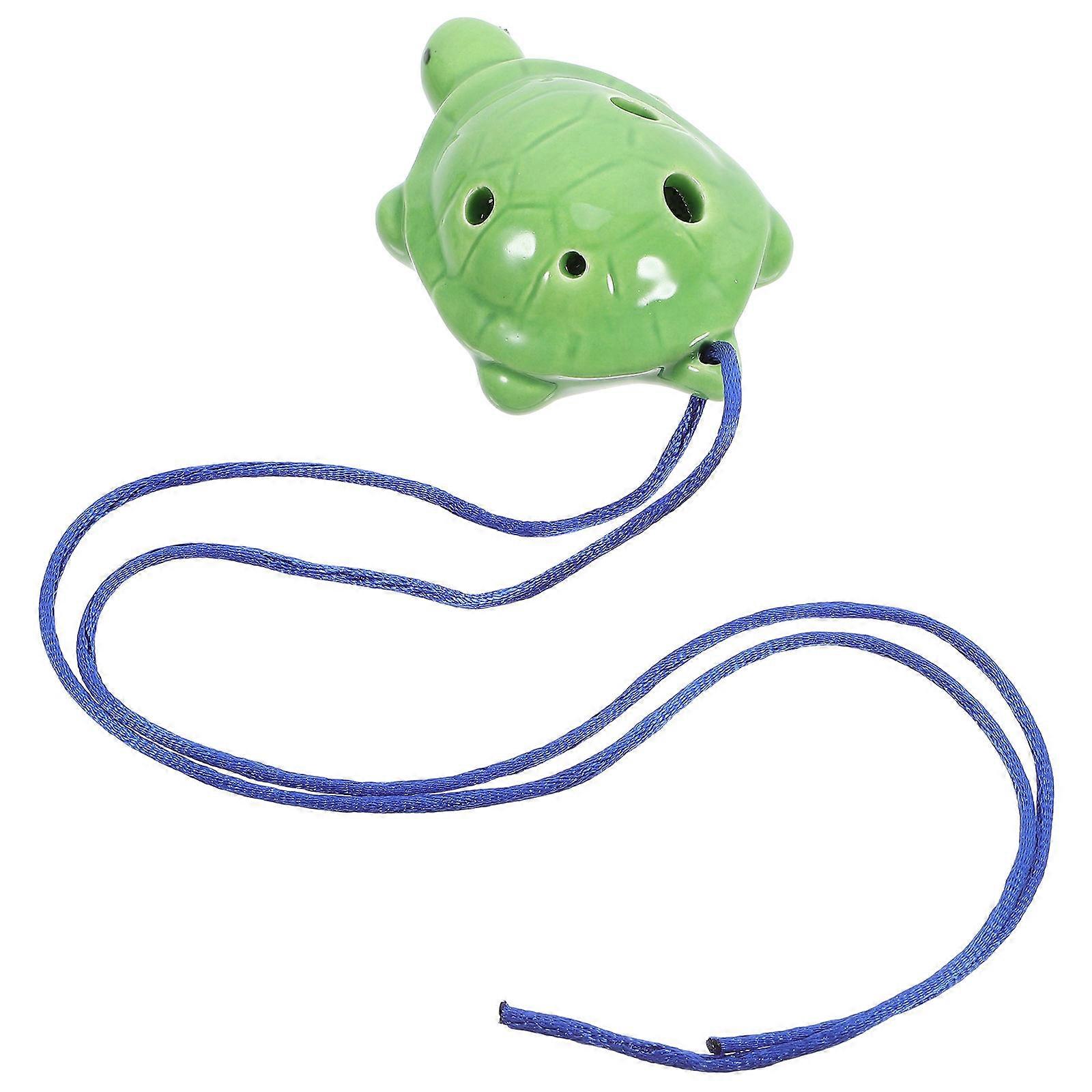 Students Ocarina Turtle Shape Ocarina for Playing 3Sets Green
