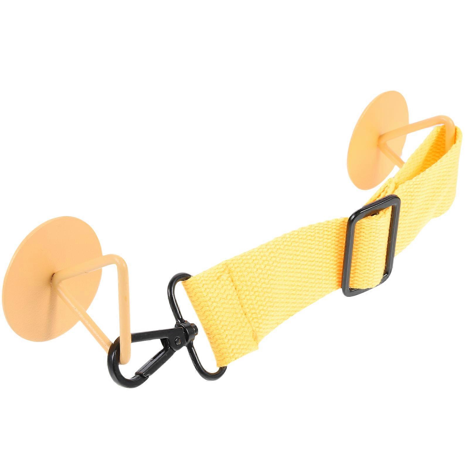 Adjustable Door Strap for Pet Door Latch Function 4Pcs Yellow Strap