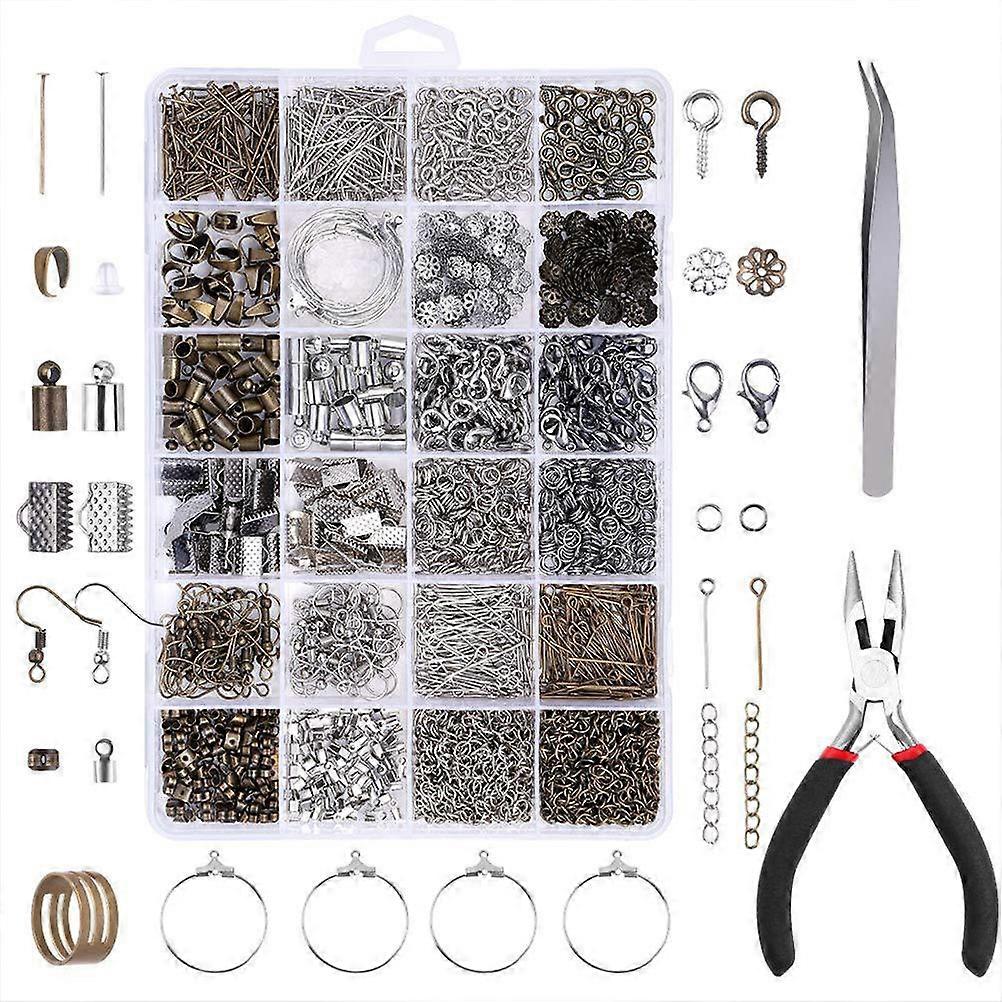 Jewelry Making Ring Lobster Clasp for 24 Grid DIY Material Kit