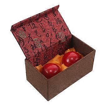 Hand Exercise Massage Balls for Hands Chinese Hand Balls Red Enamel