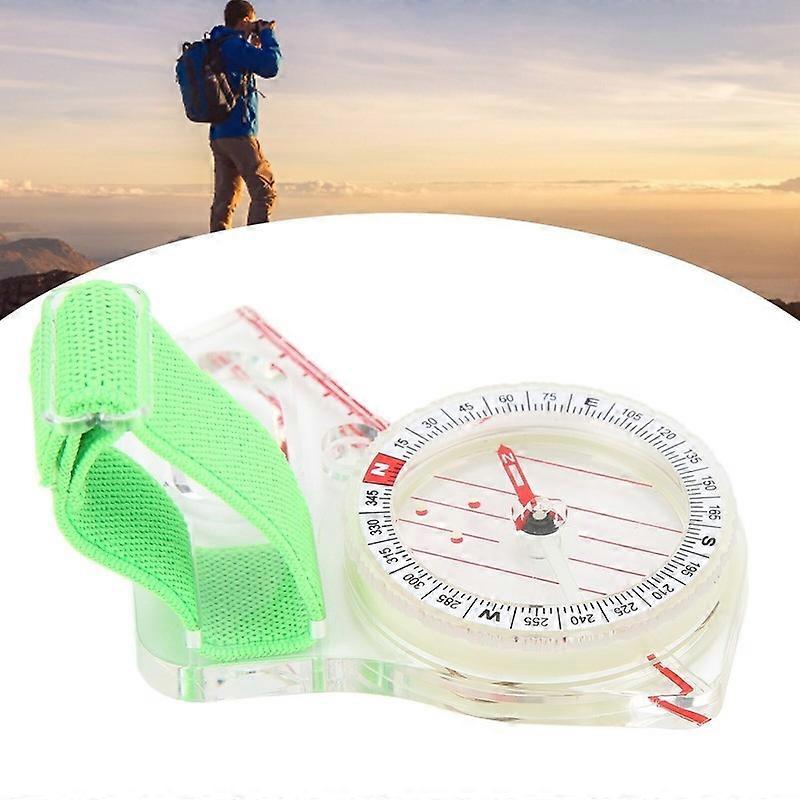 ABS Multifunction Clear Scale With Orienteering Compass Compass Luminous Thumb