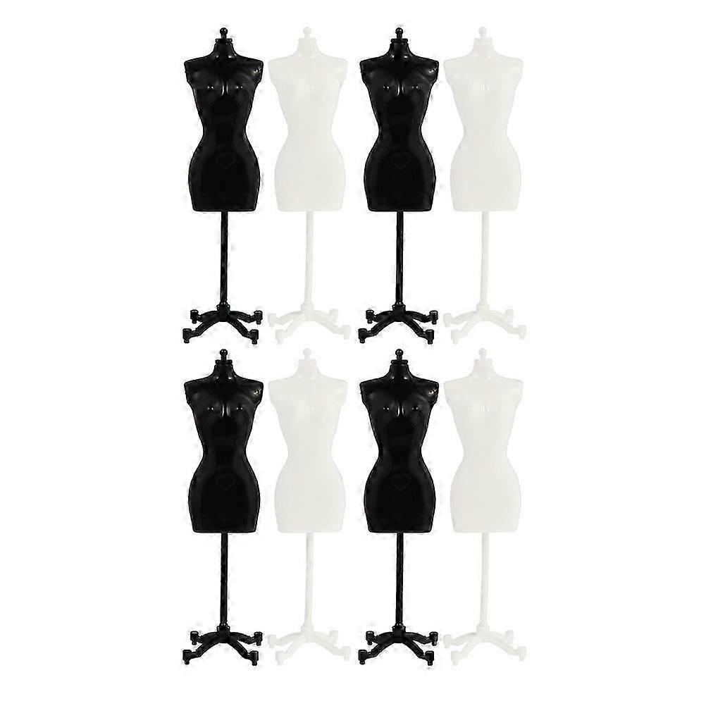 Doll Clothes Display Stand Plastic 8Pcs for Displaying Use