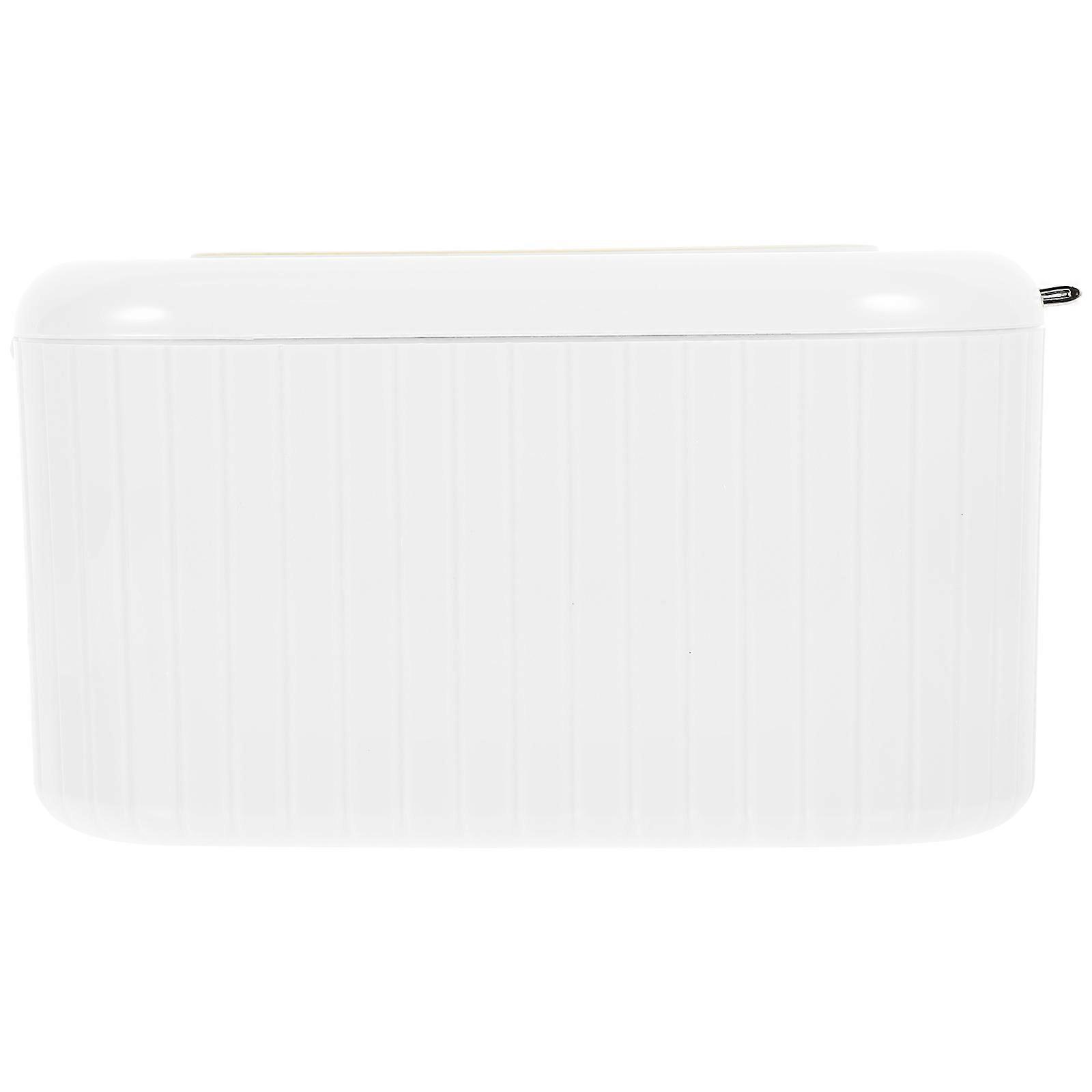 Rectangular Tissue Box Cover White for Storage Practical Pet Holder