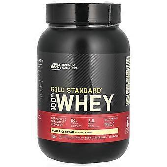 Optimum Nutrition, Gold Standard® 100% Whey, sabor sorvete de baunilha, 899 g (1,98 lb)