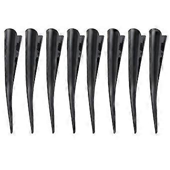 8pcs Metall Haarspangen Entenschnabel-Clip nahtlose Clip-Haar-separate Clips für Salon