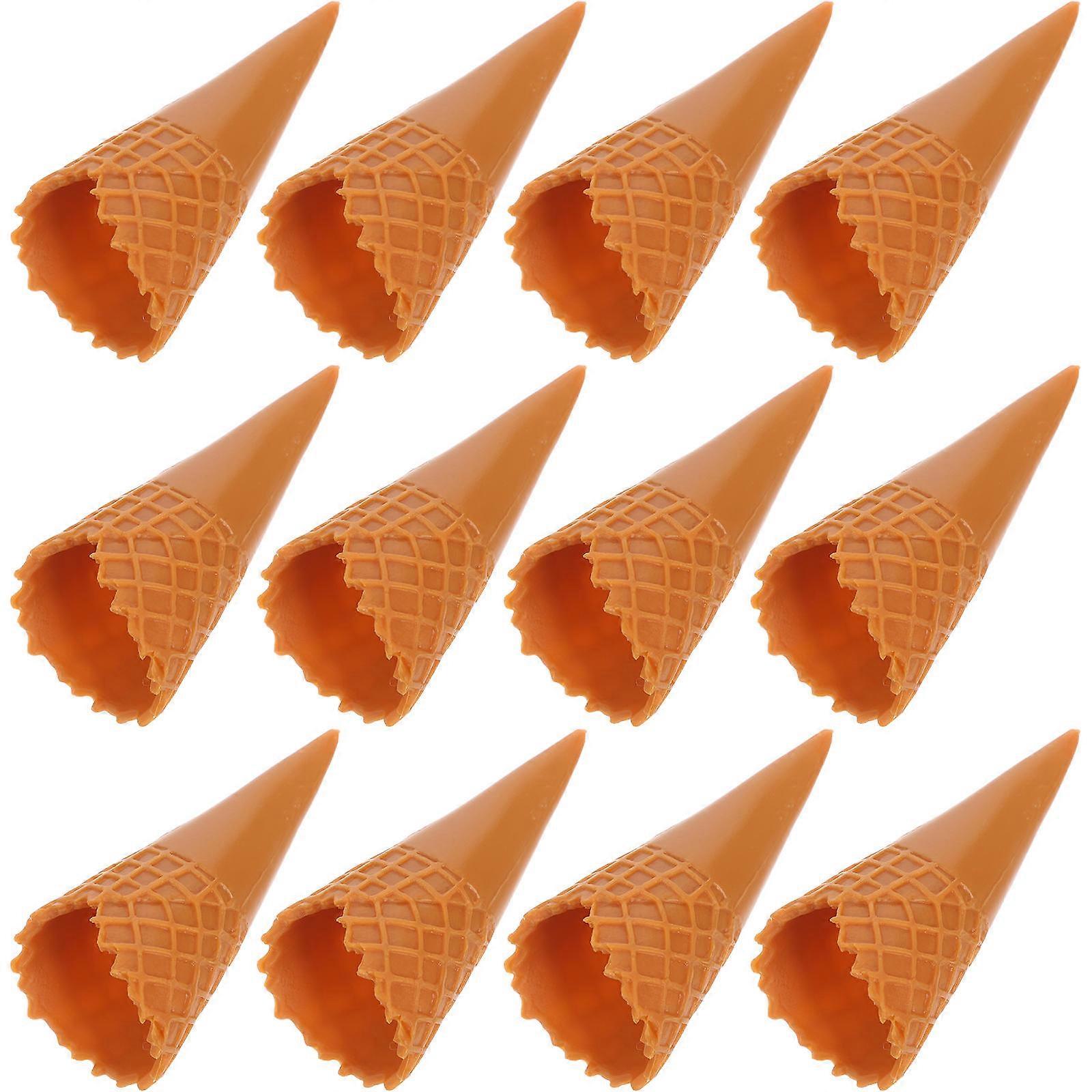 18pcs leere Eistüte Modell Mini-Eistüte künstliche Eistüten