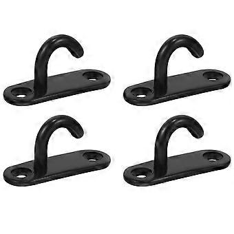 4pcs almofada olho placa gancho aço inoxidável ganchos de teto ganchos de parede ganchos montados na parede