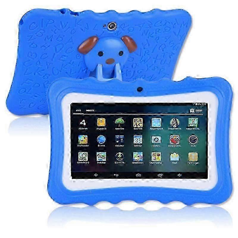 Tablet infantil de 7 polegadas com Android, 8 GB de ROM, resolução de 1024 x 600, Wi-Fi, azul (26-27).