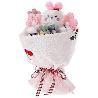 Rose Bouquet Plush Doll Bouquet for Playing Birthday Gift for Girls Women