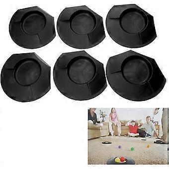 Golf Putting Training Aid Disc para Iniciantes (Preto) 6 Peças