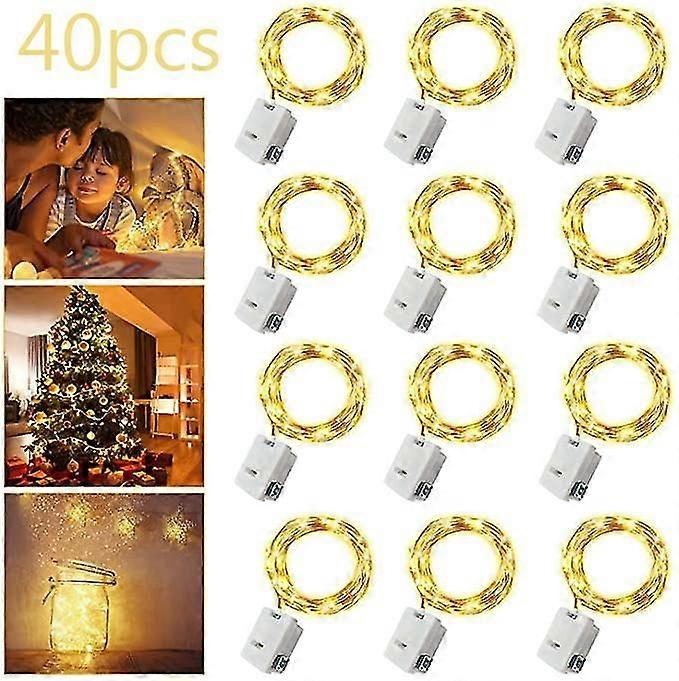 Fairy Light String 2m Long (warm White) (40pcs)