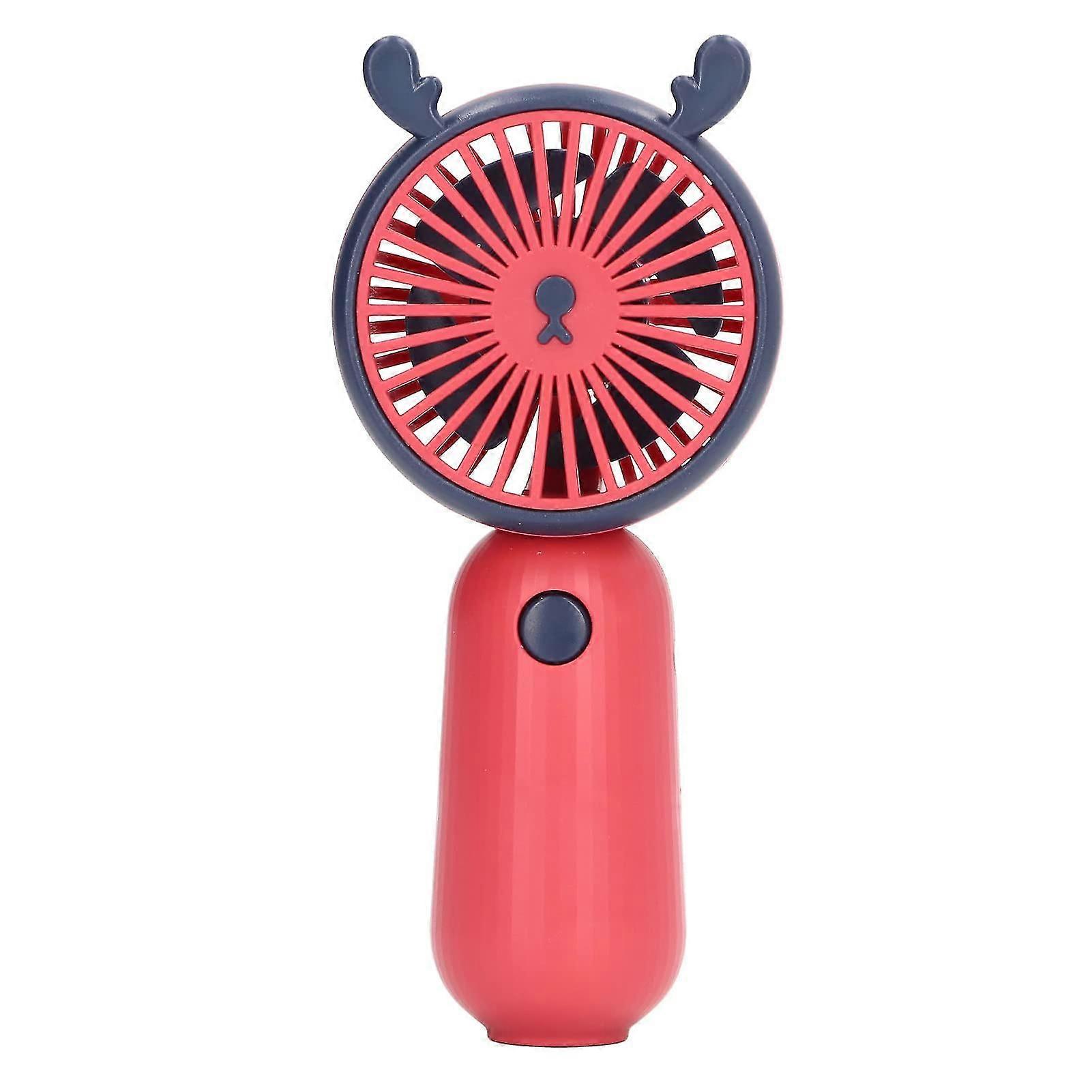 Portable Electric Handheld Fan (red)