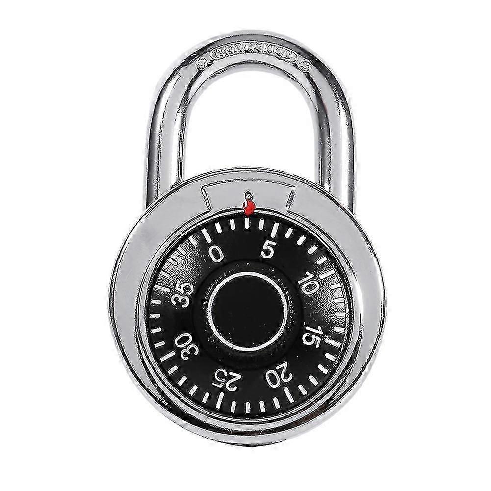 Rotary Padlock Digit Combination Code Lock Safe Round Dial Number Luggage Suitcase Security