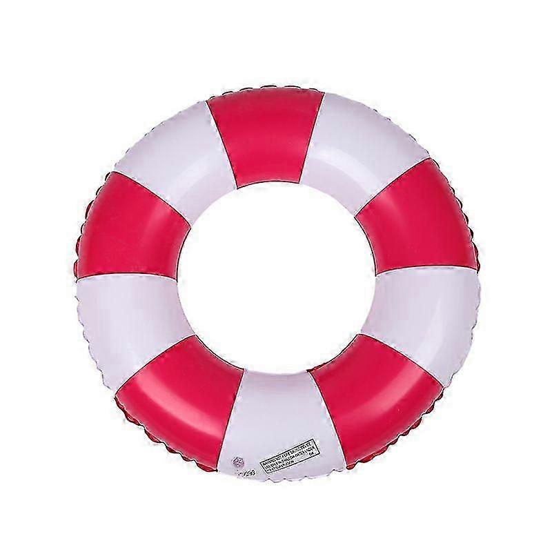 Red Classic Stripe Inflatable Pool Ring