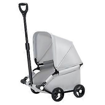 Pet Stroller Dog Cart, 4-Wheel Folding Stroller for Small Dogs & Cats for Travel