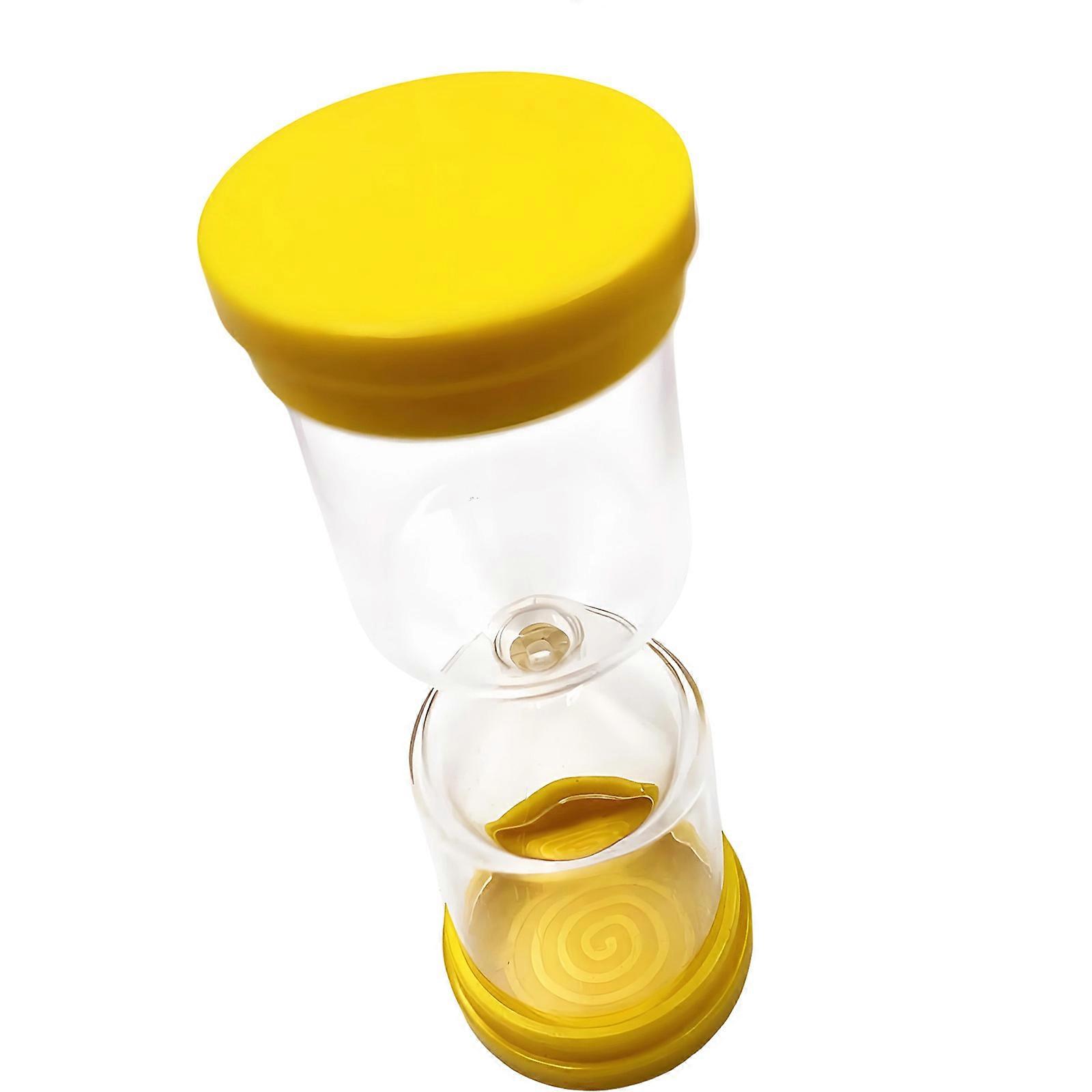 Unique Openable Hourglasses Timer Plastic Refillable Empty Sand Timer Clock Multifunction Gift For Family Friend  Yellow