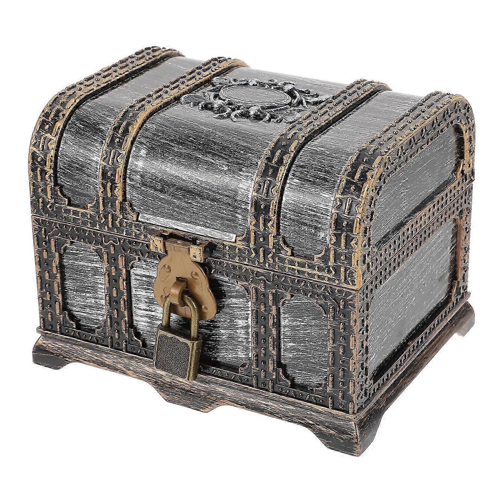Decorative Treasure Chest Multi-function Pirate Box Vintage Pirate Chest